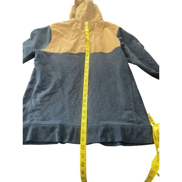 Dravus Mens Gray Brown Colorblock Long Sleeve Henley Pullover Hoodie Size Medium - Picture 10 of 10